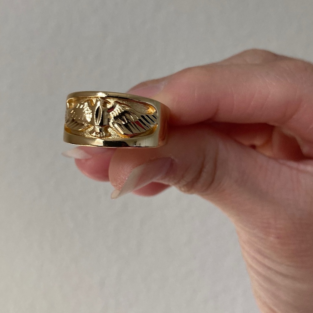 New Child of Wild The soaring eagle ring gold